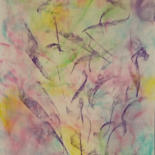 Dessin intitulée "Caresses d'ange 4" par Shanty, Œuvre d'art originale, Pastel