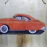 Painting titled "3d car" by Shd Bees, Original Artwork, Watercolor
