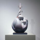 Sculpture intitulée "moon light" par Shi Jun Liu, Œuvre d'art originale, Coulage