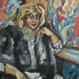 Painting titled "Femalefetka" by Rechitskii, Original Artwork, Oil