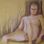 Painting titled "nudo" by Silvia Benfenati, Original Artwork, Oil