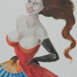 Pittura intitolato "Christelle" da Silvia Benfenati, Opera d'arte originale, Olio