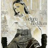 Arte digitale intitolato "VICTORIA BECKHAM" da Simone Lazzarini, Opera d'arte originale, Pittura digitale