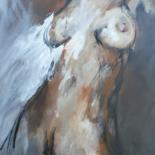 Peinture intitulée "nude in brown, blac…" par Skipp Von Danzig, Œuvre d'art originale, Huile