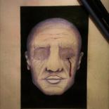 Картина под названием "blind community" - Psycho, Подлинное произведение искусства, Пастель