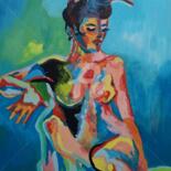 Malarstwo zatytułowany „kobieta” autorstwa Slonykarmel, Oryginalna praca, Olej