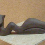 Sculpture titled "ONDULINE Terre cuite" by Sonia Mandel, Original Artwork, Terra cotta