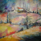 Painting titled "TUSCANY" by Sonja Brzak, Original Artwork, Oil