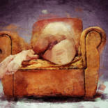 Peinture intitulée "SLEEPING (nude erot…" par Soontou Baarn, Œuvre d'art originale, Peinture numérique
