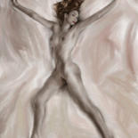 Painting titled "LOOK AT ME IV (nude…" by Soontou Baarn, Original Artwork, Digital Painting