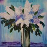 Painting titled "Les Lilas.jpg" by Sophie Ackermann, Original Artwork, Acrylic