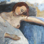 Painting titled "feminité" by Sophie Dumont, Original Artwork, Oil