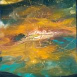 Painting titled "Paysage « horizon »" by Sophie Orlicki, Original Artwork, Oil