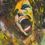Painting titled "Cry Baby" by Sorin Niculae Lazar, Original Artwork, Oil