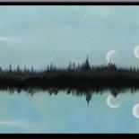 Peinture intitulée "Beautiful Moons" par Nathan Harman, Œuvre d'art originale