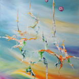 Painting titled "DANCE OF THE SPACE…" by Svetlana Sokolova, Original Artwork, Oil