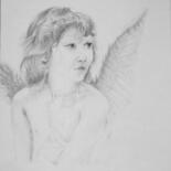 Dessin intitulée "Angel of love" par Stan Bert Singer, Œuvre d'art originale, Graphite