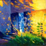 Peinture intitulée "Lumières du soir ru…" par Stéphane Le Lay, Œuvre d'art originale, Acrylique