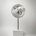 Sculpture titled "QI - 気" by Stéphane Varin, Original Artwork, Casting