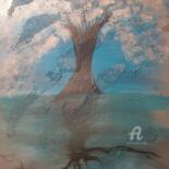 Painting titled "Blue life" by Stéphanie Bonsignore Montaggioni, Original Artwork, Acrylic