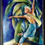 Painting titled "Emotion In Motion" by Sudakshina Ghosh, Original Artwork, Oil