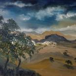 Painting titled "Desert-storm.jpg" by Suleiman, Original Artwork, Oil