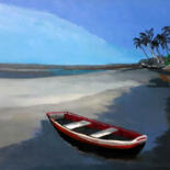 Pintura intitulada "Praia" por Suzanh, Obras de arte originais, Acrílico