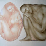 Σχέδιο με τίτλο "Ссора" από Светлана Белова, Αυθεντικά έργα τέχνης, Λάδι