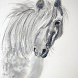 Painting titled "HORSE III / WELSH P…" by Svetlana Samovarova (SA.LANA), Original Artwork, Watercolor