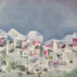 Peinture intitulée "Village abstrait" par Sylvie Oliveri, Œuvre d'art originale, Acrylique Monté sur Châssis en bois