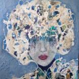 Peinture intitulée "Portrait de femme.…" par Sylvie Oliveri, Œuvre d'art originale, Acrylique