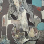 Peinture intitulée "Madone" par Sylvie Oliveri, Œuvre d'art originale, Acrylique