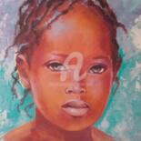 Painting titled "PETITE AFRIQUE" by Sylvia Fuet, Original Artwork, Oil