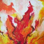 Peinture intitulée "Fire" par Sylvie Guyomar (Sylvie G), Œuvre d'art originale, Acrylique