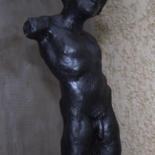 Sculpture intitulée "Oh masculin !" par Sylvie Breger (SylviABREGER), Œuvre d'art originale, Argile