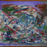 Painting titled "forms and colours" by Tom Schrijver, Original Artwork, Acrylic