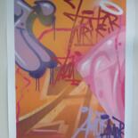 Painting titled "Graffiti about paper" by Talu, Original Artwork, Spray paint