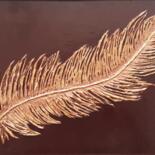 Peinture intitulée "Golden Phoenix Feat…" par Tatyana Orlovetskaya, Œuvre d'art originale, Huile