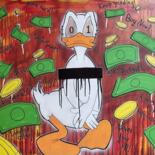 Painting titled "Naked Donald With M…" by Tb, Original Artwork, Acrylic