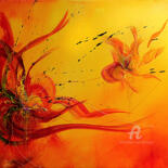 Painting titled "Firely.jpg" by Thaïs, Original Artwork, Acrylic