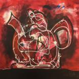 Painting titled "Teapot" by Thia Path, Original Artwork, Acrylic