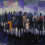 Painting titled "LONG WAIT [2] [aryl…" by Terra Bantu, Original Artwork, Oil