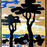 Peinture intitulée "Méditerranée 1.1" par Thomas Rodet, Œuvre d'art originale, Acrylique Monté sur Autre panneau rigide