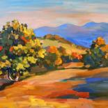 Картина под названием "Autumn landscape -1" - Tigran Avetyan, Подлинное произведение искусства, Масло