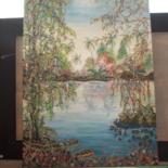 Painting titled "miami river" by Timothy Phillips, Original Artwork