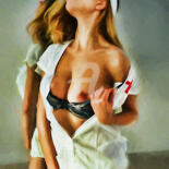 Digital Arts titled "sister q" by Tobias Ginski, Original Artwork, Digital Painting