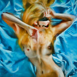 Arte digital titulada "Blue beauty 03" por Tobias Ginski, Obra de arte original, Pintura Digital
