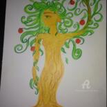 图画 标题为“pomegranate tree AK…” 由Toni Barca, 原创艺术品