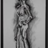 Drawing titled "Male Nude #6" by Toni Medford, Original Artwork