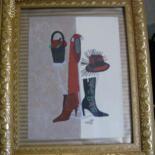 Painting titled "Vintage Charm" by Tonjua Lyles, Original Artwork, Acrylic